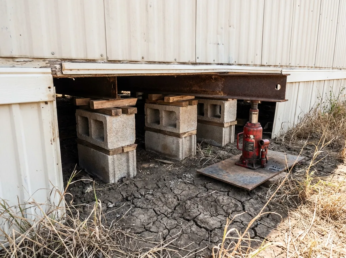 Re-Leveling and Pier Repair in Texas: What It Involves and When It Means Something Worse